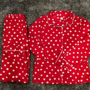 Gap Kids. Size 12 red and white polka dot pajama set.